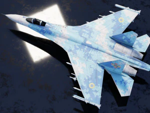 Flanker del Sukhoi SU-27 Modello 3D