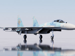Sukhoi SU-27 Flanker Modello 3D