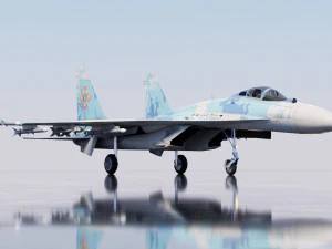 Flanker del Sukhoi SU-27 Modello 3D