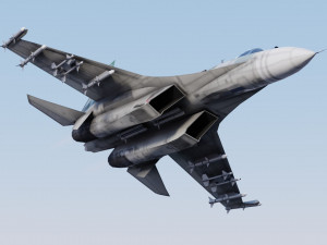 Sukhoi SU-27 Flanker Modello 3D