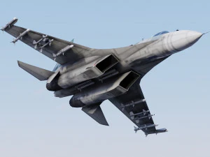 Flanker del Sukhoi SU-27 Modello 3D