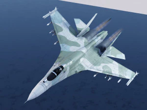 Flanker del Sukhoi SU-27 Modello 3D