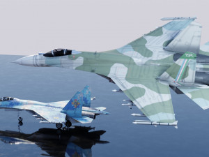 Sukhoi SU-27 Flanker Modello 3D