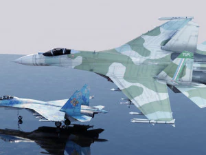 Flanker del Sukhoi SU-27 Modello 3D
