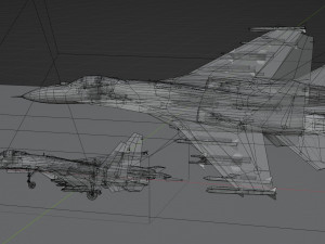 Sukhoi SU-27 Flanker Modello 3D