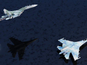 Flanker del Sukhoi SU-27 Modello 3D