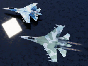 Flanker del Sukhoi SU-27 Modello 3D