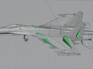 Sukhoi SU-27 Flanker Modello 3D