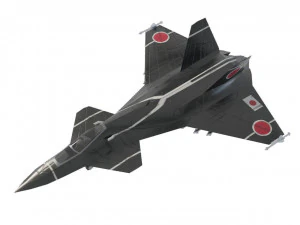 Lowpoly концептуальний реактивний винищувач Skunk F-33 Lancer 3D Модель