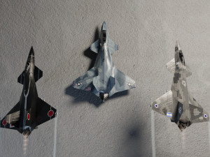 Skunk F-33 Lancer lowpoly concept jet fighter 3D 模型