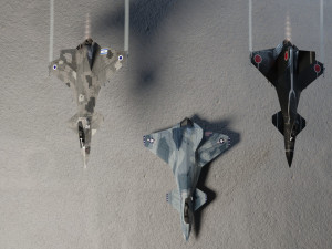Skunk F-33 Lancer lowpoly concept jet fighter 3D 模型