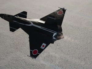 Skunk F-33 Lancer lowpoly concept jet fighter 3D Model