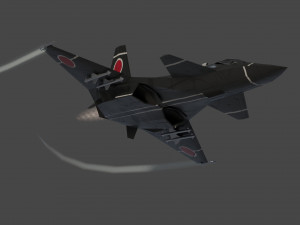Skunk F-33 Lancer lowpoly concept jet fighter 3D 模型