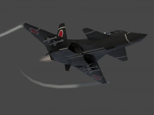 Skunk F-33 Lancer lowpoly concept jet fighter 3D Model