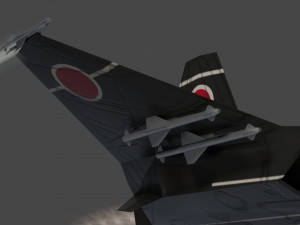 Skunk F-33 Lancer lowpoly concept jet fighter 3D 模型