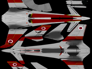 I-20 Firehawk lowpoly concept jet fighter 3D Model