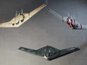 TU-222 Bechovka concept stealth bomber Modelo 3D
