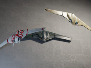 TU-222 Bechovka concept stealth bomber Modelo 3D