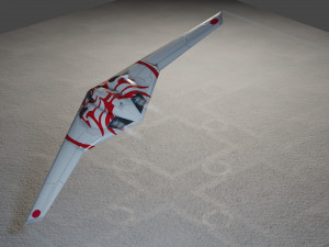 TU-222 Bechovka concept stealth bomber Modelo 3D