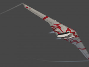 TU-222 Bechovka concept stealth bomber Modelo 3D