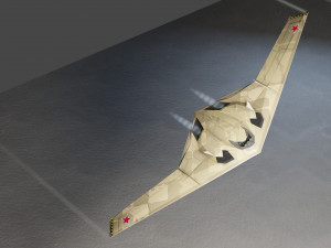 TU-222 Bechovka concept stealth bomber Modelo 3D
