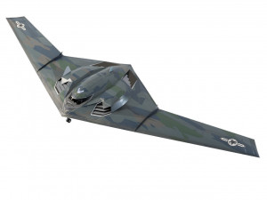 TU-222 Bechovka concept stealth bomber 3D Model