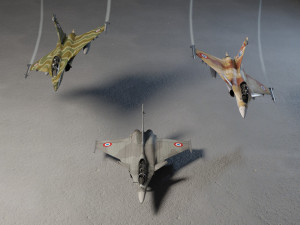 Dassault rafale lowpoly jet fighter 3D Model