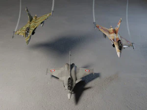 Dassault rafale lowpoly jet fighter 3D Model