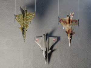Dassault rafale lowpoly jet fighter 3D Model