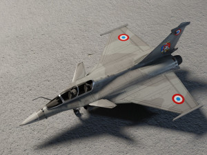 Dassault rafale lowpoly jet fighter 3D Model