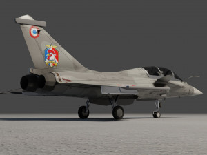 Dassault rafale lowpoly jet fighter 3D Model