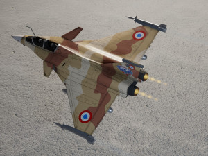 Dassault rafale lowpoly jet fighter 3D Model