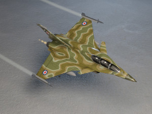 Dassault rafale lowpoly jet fighter 3D Model