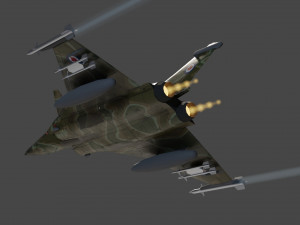Dassault rafale lowpoly jet fighter 3D Model