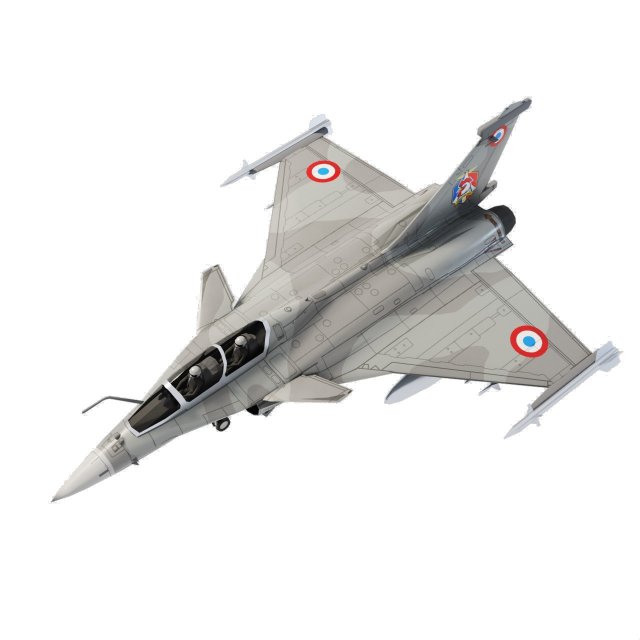 Dassault rafale lowpoly jet fighter 3D Model .c4d .max .obj .3ds .fbx .stl .blend 