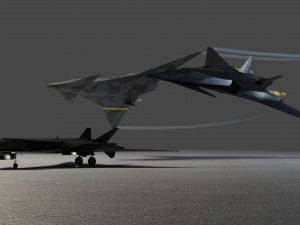 I-19 ravenclaw stealth fighter jet 3D Модель