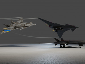 I-19 ravenclaw stealth fighter jet 3D Модель