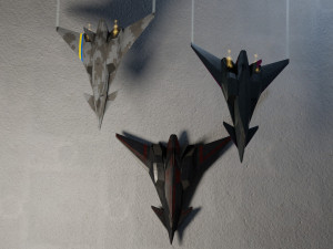 I-19 ravenclaw stealth fighter jet 3D Модель