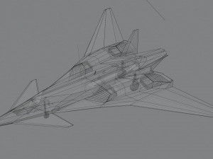 I-19 ravenclaw stealth fighter jet 3D Модель
