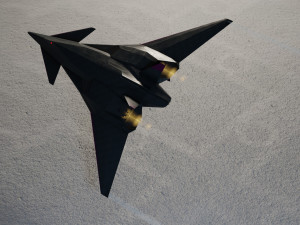 I-19 ravenclaw stealth fighter jet 3D Модель