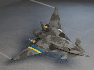 I-19 ravenclaw stealth fighter jet 3D Модель