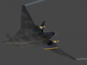 I-19 ravenclaw stealth fighter jet 3D Модель
