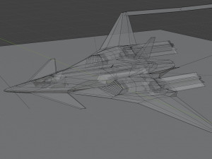 I-19 ravenclaw stealth fighter jet 3D Модель