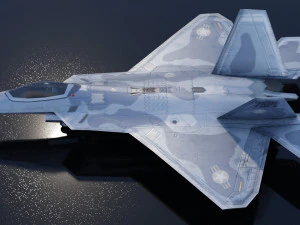 Lockheed Martin F-22 Raptor 3D Model