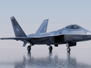 Lockheed Martin F-22 Raptor Model 3D