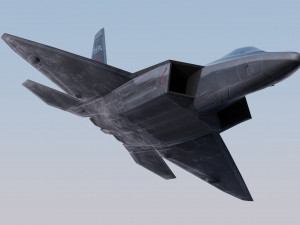 Lockheed Martin F-22 Raptor Model 3D