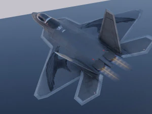 Lockheed Martin F-22 Raptor 3D Model