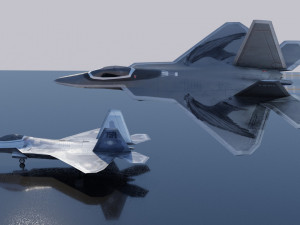 Lockheed Martin F-22 Raptor Model 3D