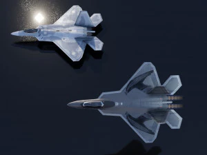 Lockheed Martin F-22 Raptor 3D Model