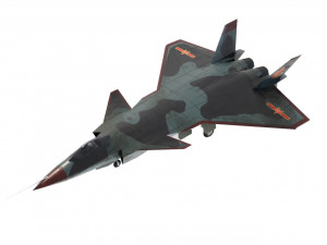 Chengdu j-20 mighty dragon lowpoly jet fighter 3D Model
